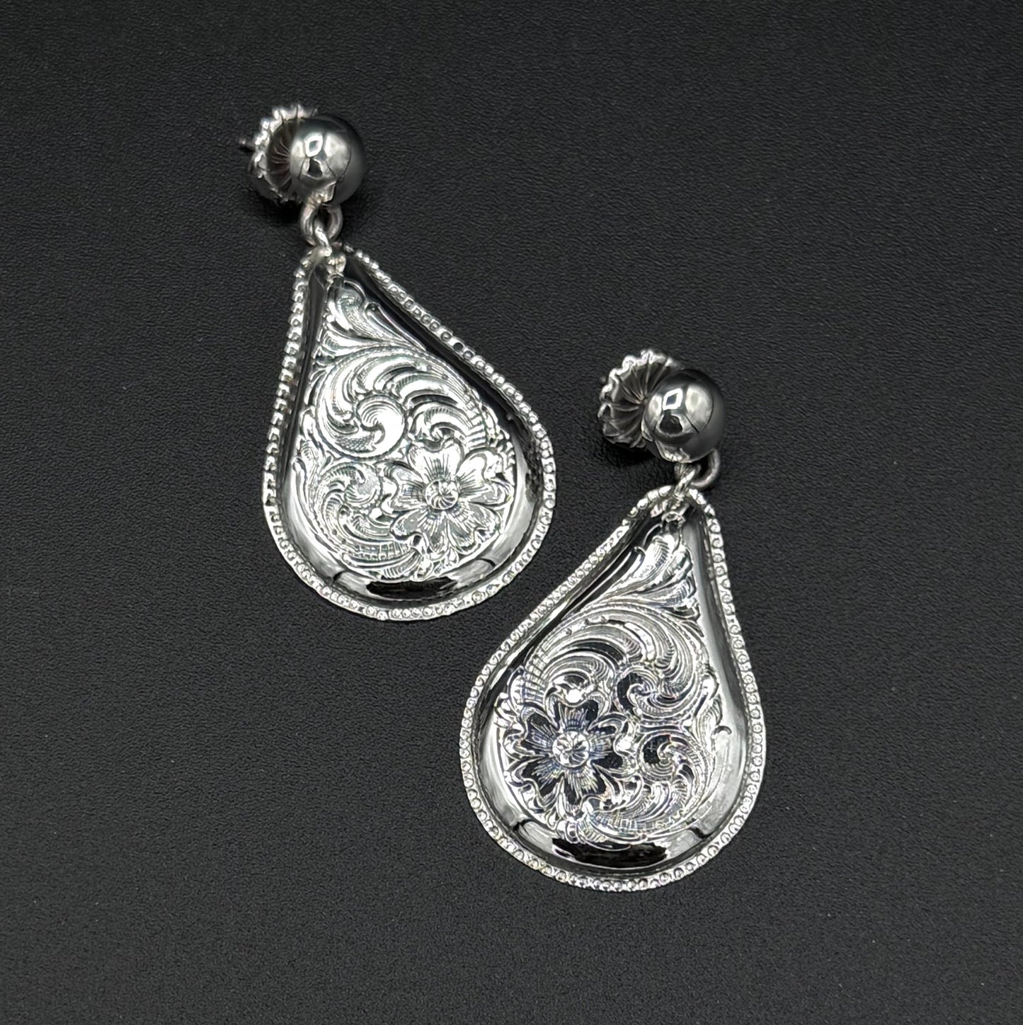 Teardrop Dome Earrings