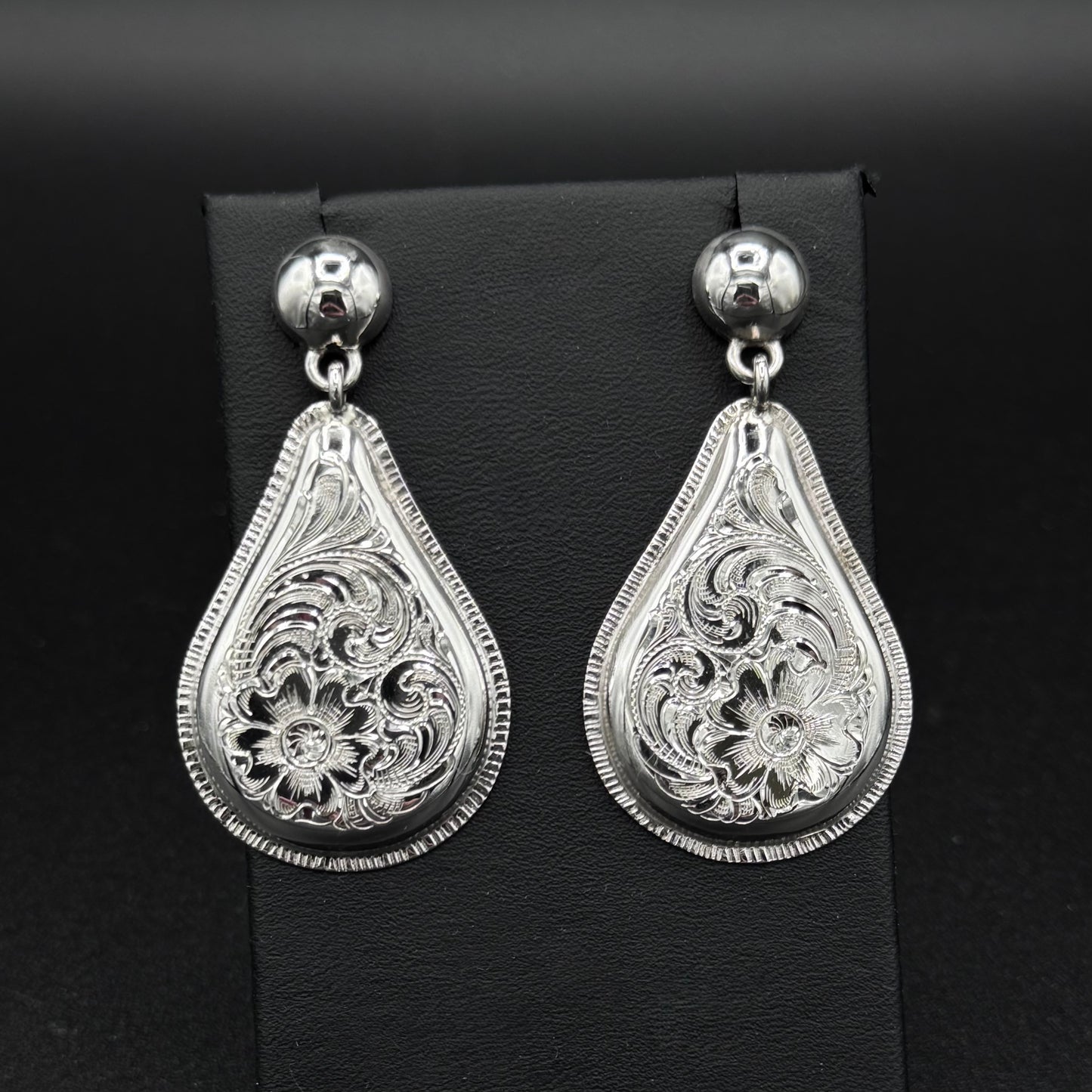 Teardrop Dome Earrings