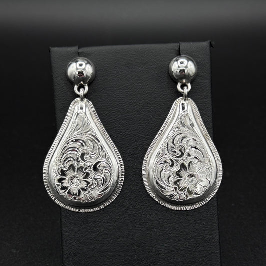 Teardrop Dome Earrings