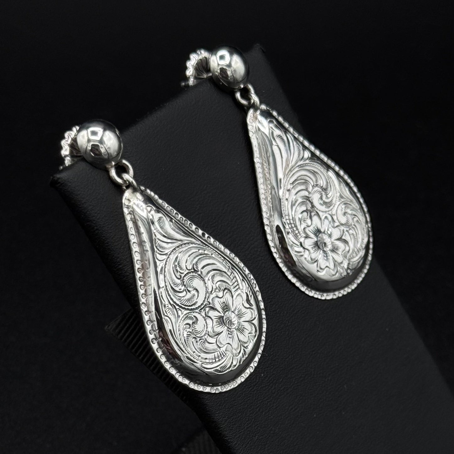 Teardrop Dome Earrings