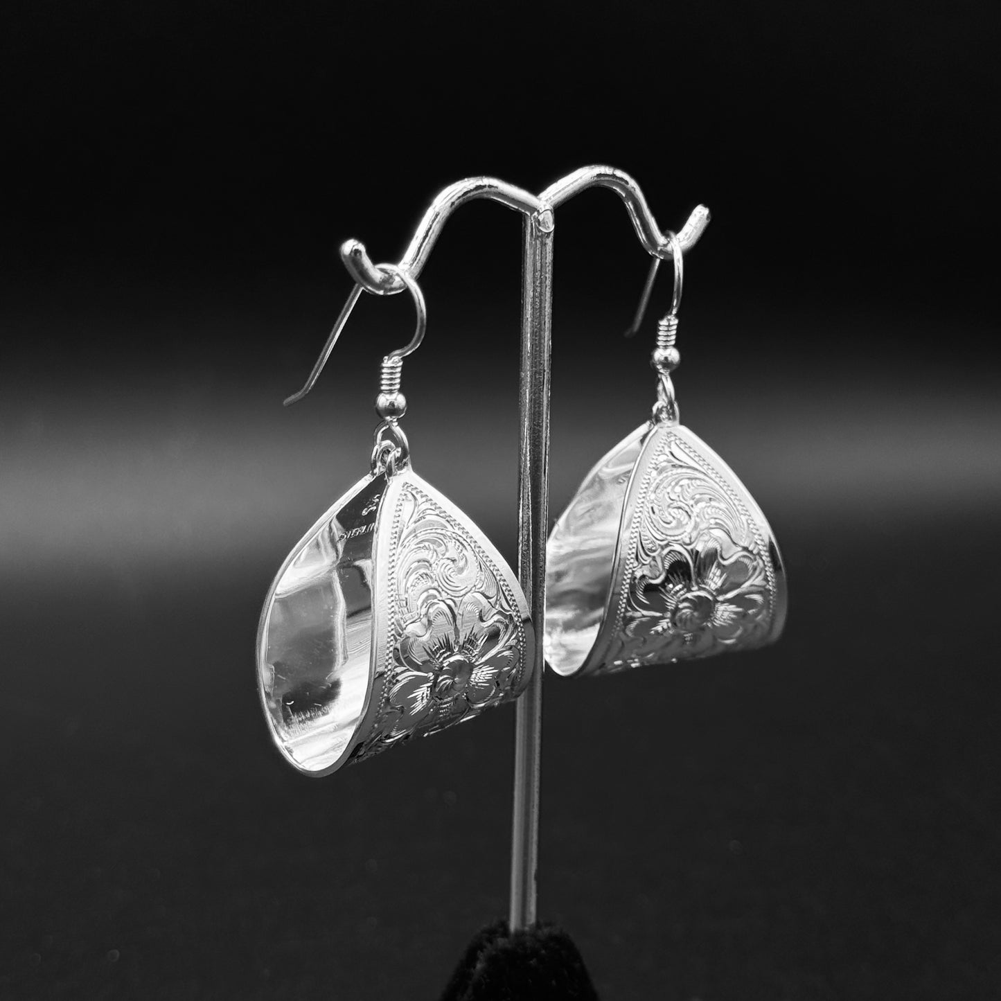Folded Petal Earrings
