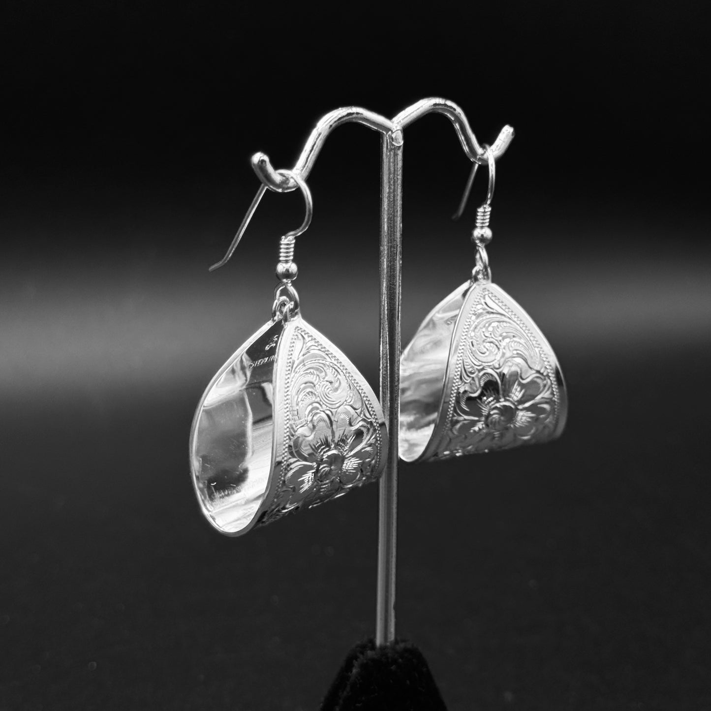 Folded Petal Earrings